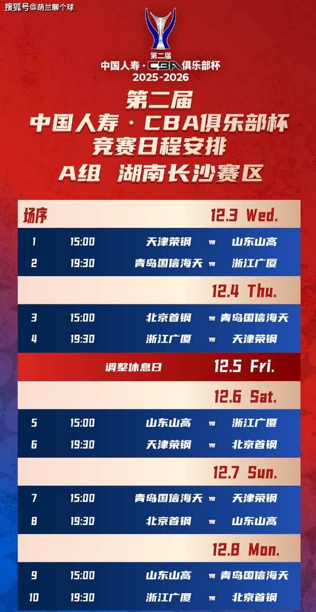 赶紧收藏吧!赛程出炉,辽篮首秀碰鱼腩,广东恩怨局,山东打硬仗